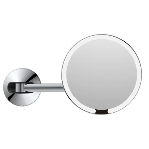 Magnifying LED wall mounted mirror 