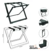 Luggage rack stainless steel black