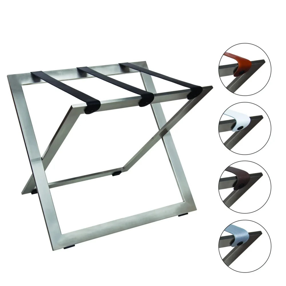 Reggivaligie in acciaio inox stainless steel luggage rack details