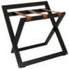 Luggage rack with backstand