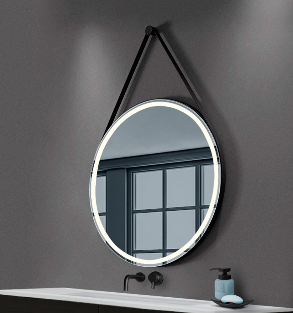 Lighted round mirror for hotel Lisbeth - Ghibli Evo