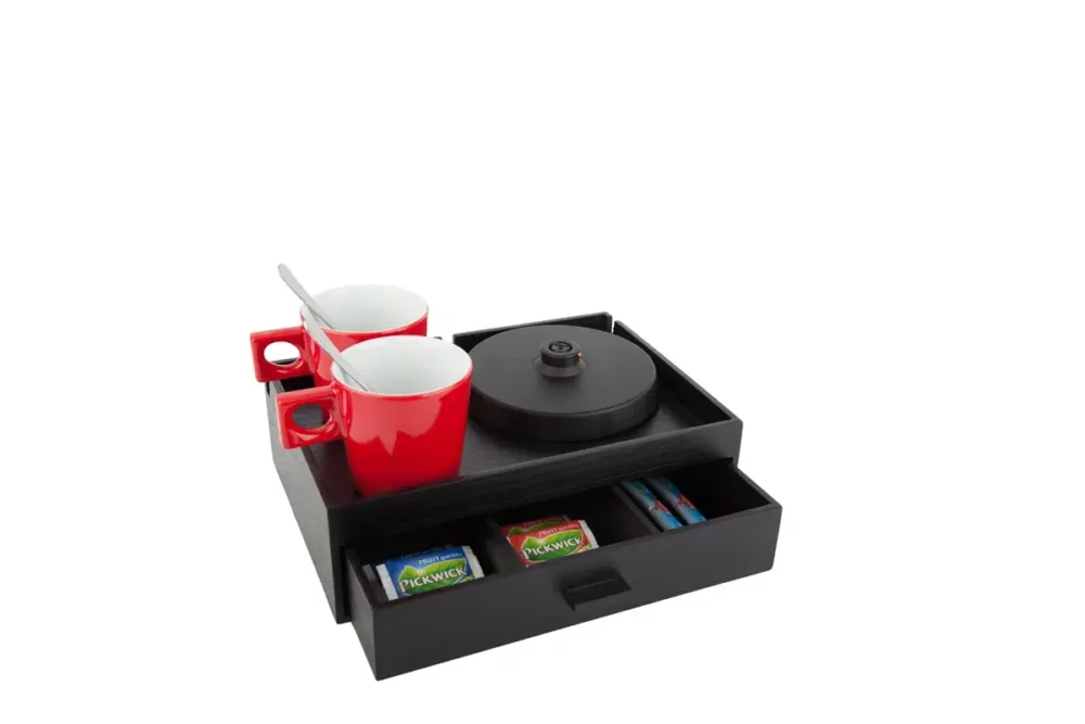 Compact hospitality tray