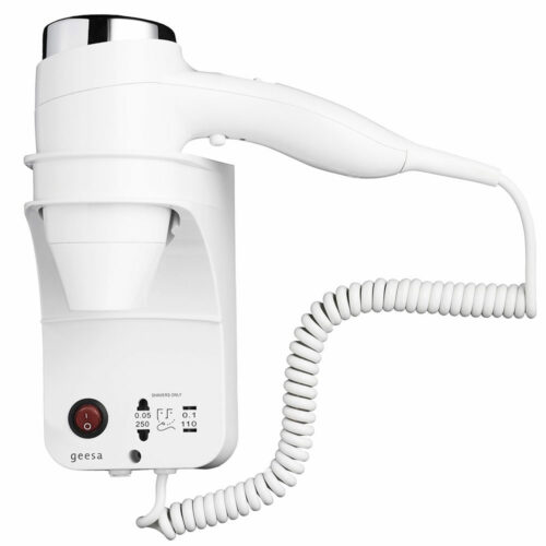 Wall-mounted Hairdryer 1400 Watts White