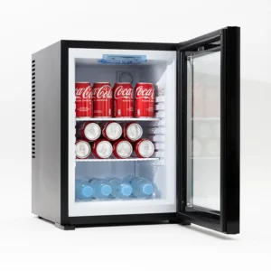 Elegant minibar with glass Winter series 40L