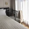 Baby crib black Limea for hotel