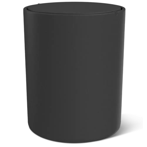 Bin with rotating lid for bathroom: Sano black